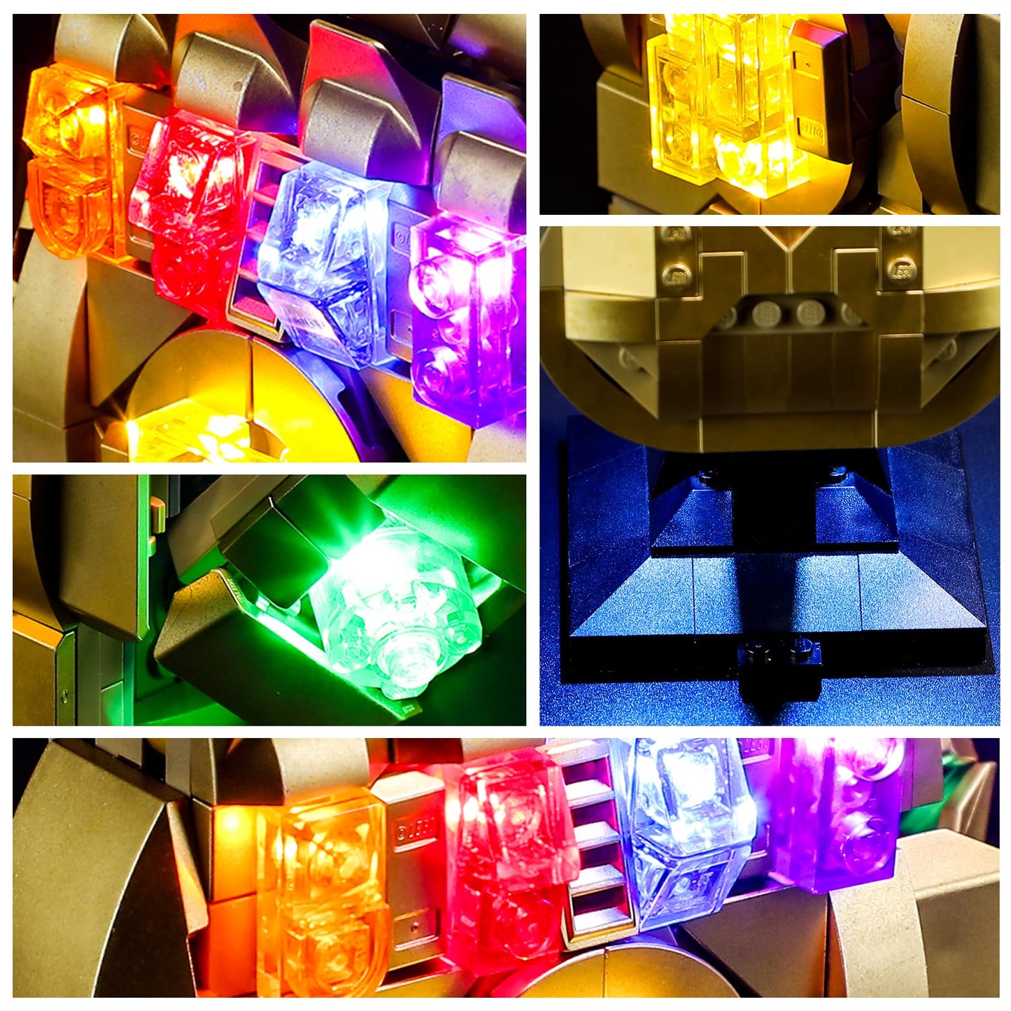 Yeabricks Led Light Kit For Lego - Marvel Infinity Gauntlet Building Blocks Model, Led Light Set Compatible With 76191(Lego Set