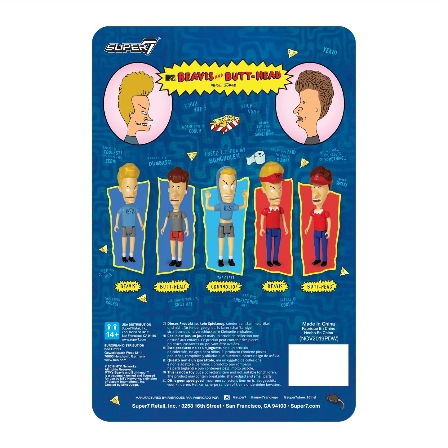 Super7 Beavis And Butt-Head The Great Cornholio - 5' Beavis And Butt-Head Action Figure Classic Tv Collectibles And Retro Toys