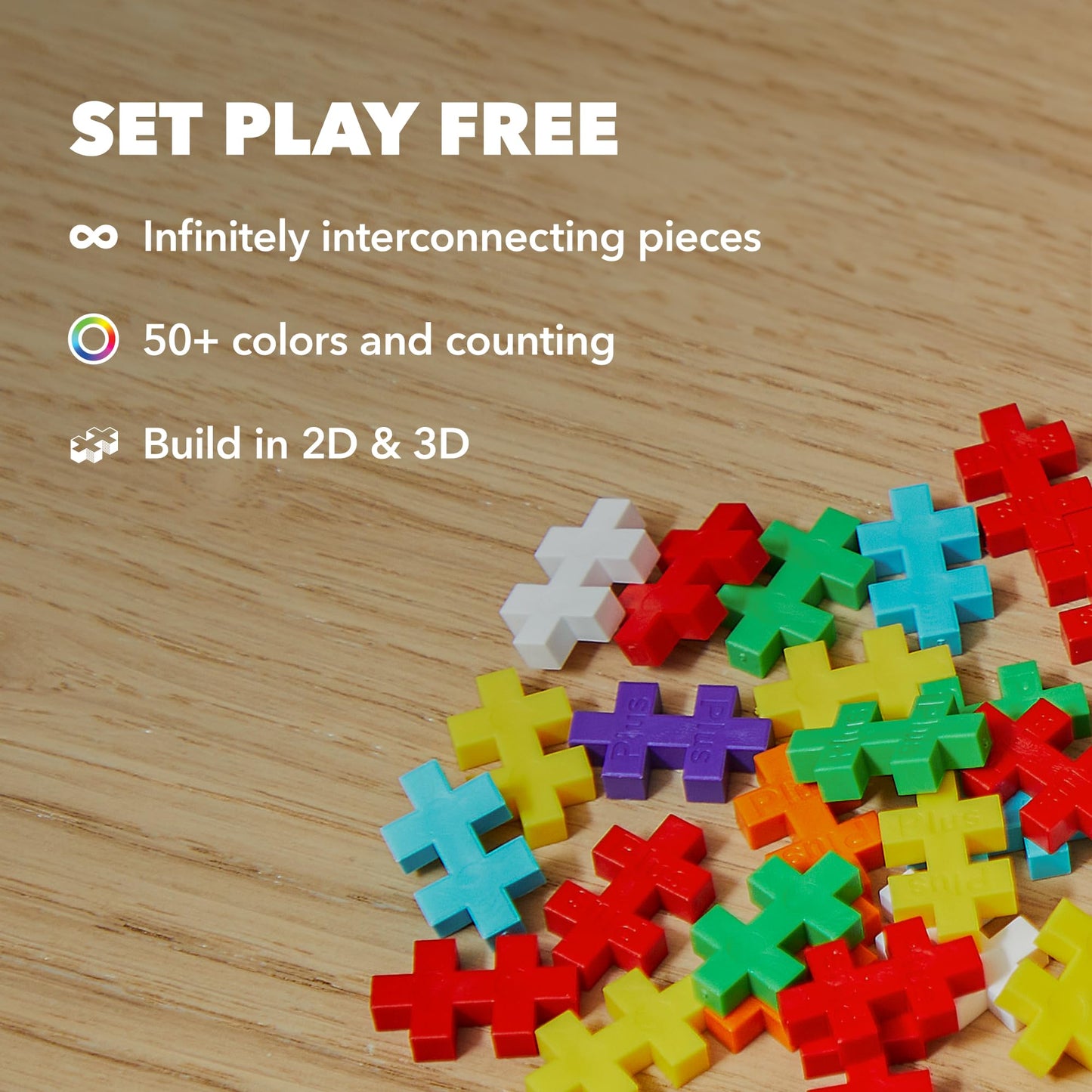 Plus Plus 70 Piece Interlocking Building Blocks For Kids, Open Ended Connecting Toys, Stem Bin Classroom Mini Manipulatives - Glitter Mix Play Tube