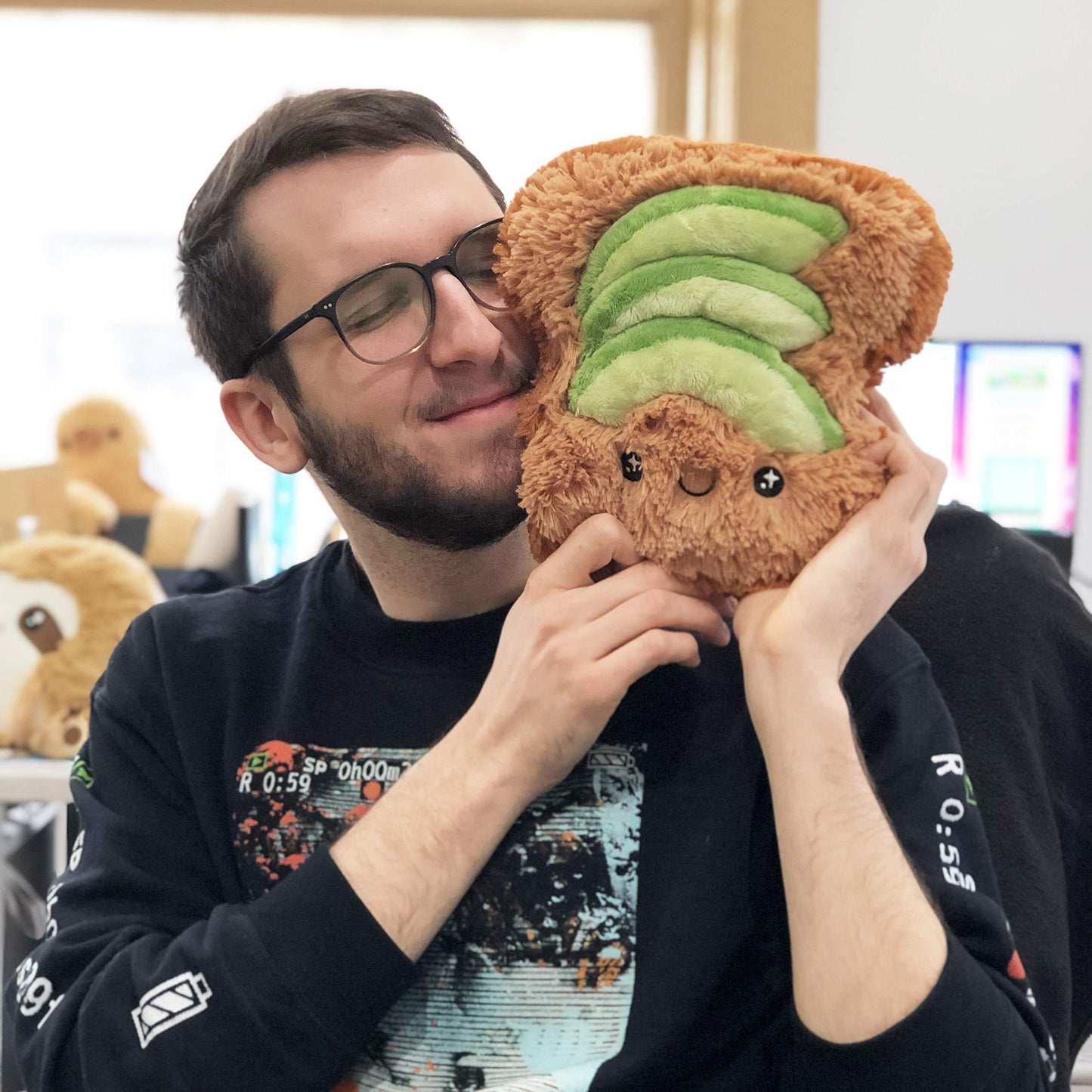 Squishable Mini Comfort Food Avocado Toast Plush - 7" Green Polyester - Model 841024110159