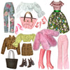 Eledoll Clothes Deluxe Fashion Pack For 11.5 Inch - 12 Inch Fashion Doll Four Seasons Antheia Set