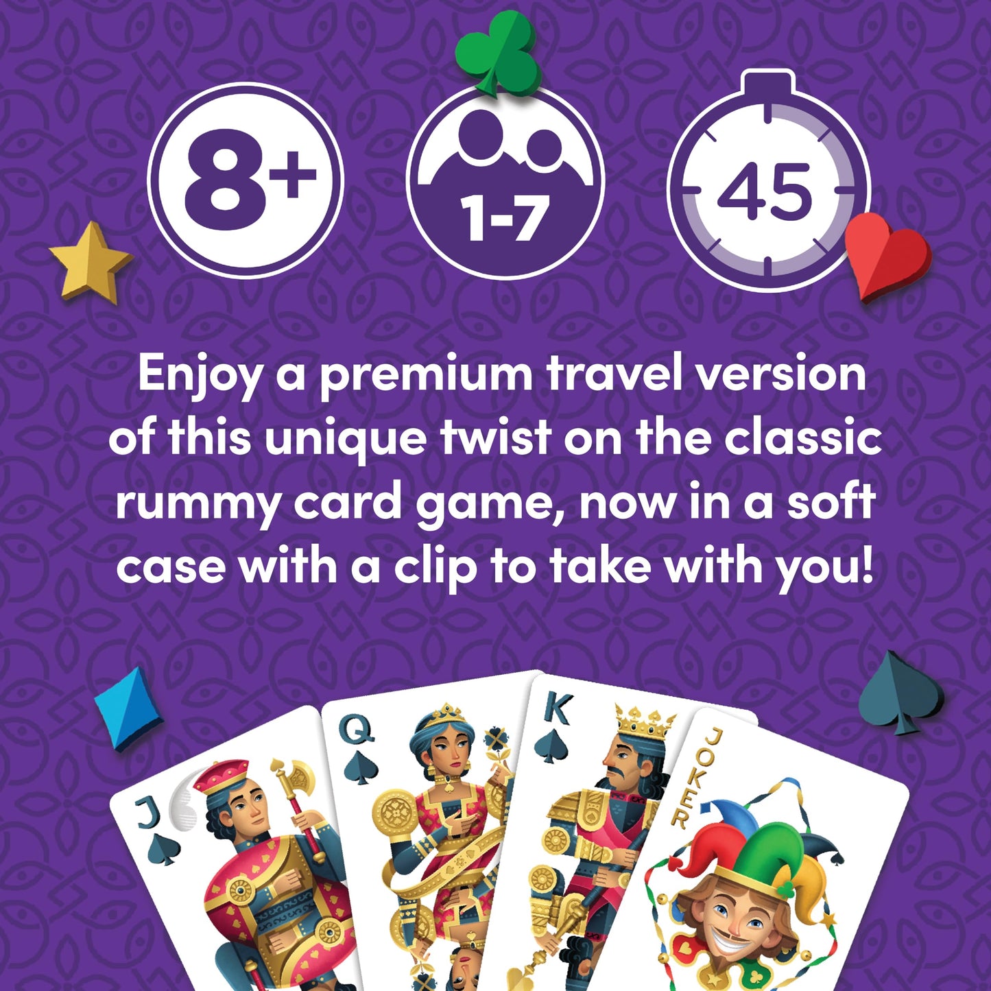 Five Crowns Travel Case Bundle, Cards, Scorecard Included - Card Game For Kids And Adults, Family Game Night, The Game Isn? Over