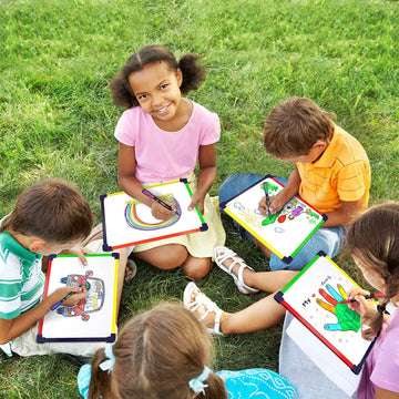 10 Travel Size Art Coloring White Board & Eraser Car Airplane Travel Essentials Kids Travel Accessories 9X12 Travel Games For Kids Travel Toys For Toddlers 3+ Plane Travel Game For Kids Ages 4-8 & Up