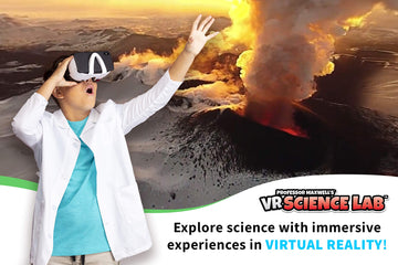 Professor Maxwell's VR Science Lab - Interactive STEM Learning Kit for Kids 8+, Virtual Reality Goggles Included, Medium Size