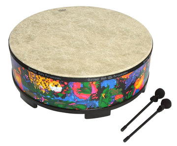 Remo KD-5822-01 Kids Percussion Gathering Drum - Fabric Rain Forest 22