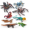 BRETOYIN Bearded Dragon Toys Snake Figurine 8PCS Realistic Lizard Figures Desert Diorama Animals Spider Figurines Chameleon Toys