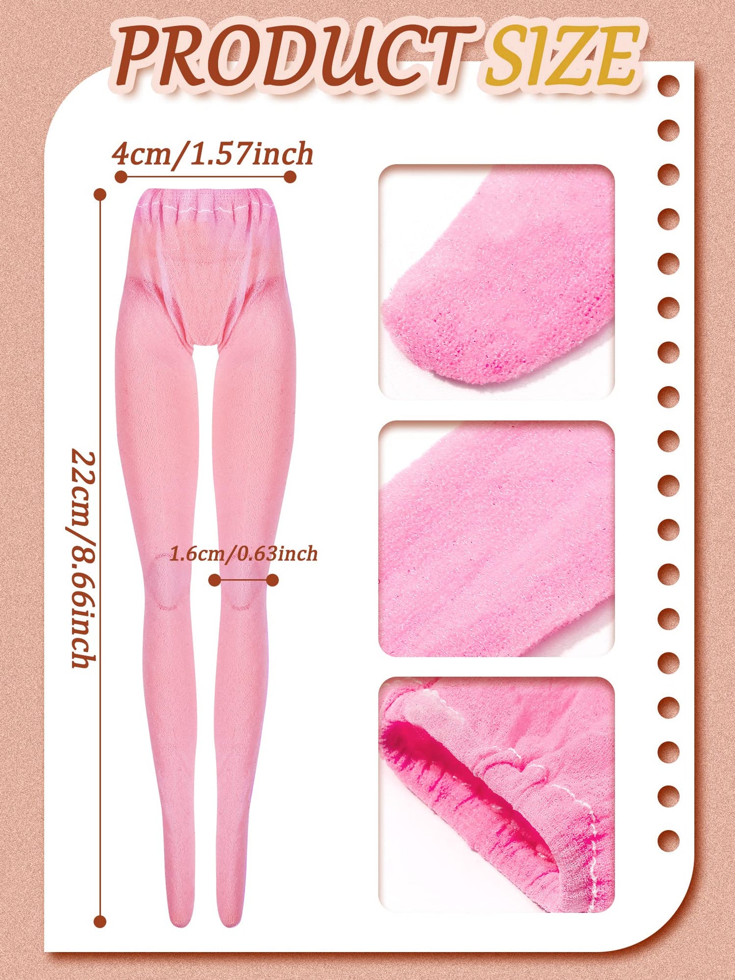 Sotiff 10 Pairs Doll Lace Stockings Handmade Long Sock Christmas Doll Accessories Legging For Diy Clothes Toy(Delicate Style)