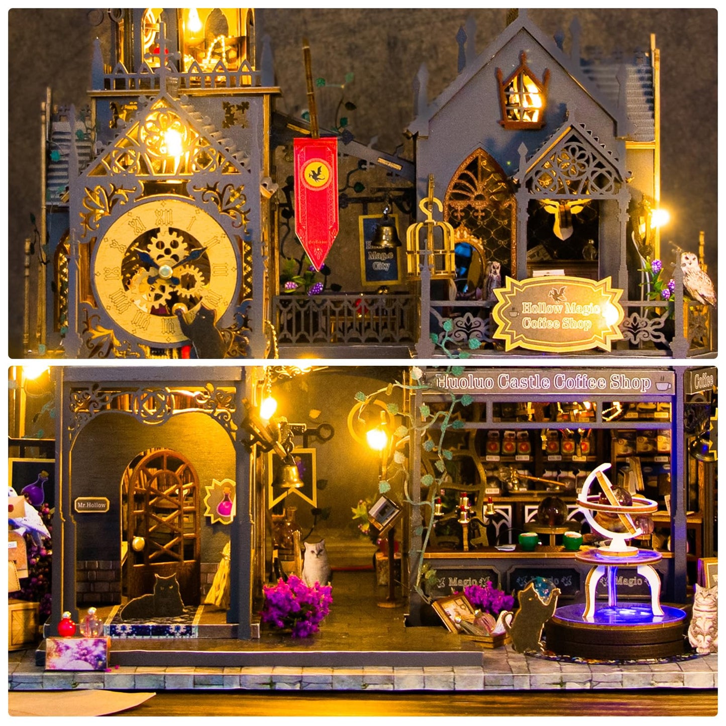 Foyucool DIY Miniature House Kits, Tiny House Kit, Doll House Kits for Adults to Building, Unique Birthday Christmas Day Gift fo