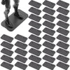 Generic EBCO 50-Piece Plastic Action Figure Display Stand Base, Multi-PEG Support for 6" Star Wars Figures, Black, Model P8150-BLACK