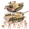Maozyhomie U.S Army Tank And Army Men Toys Playset, 2Pc Us Tank-1 Models With 10Pc Toy Soldiers, Desert Tan 1:72 Military Vehicl