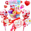 Pseutio 24 Pack Valentines Day Gifts for Kids Classroom, Valentines Day Cards for Kids School Valentines Stationery with Valenti