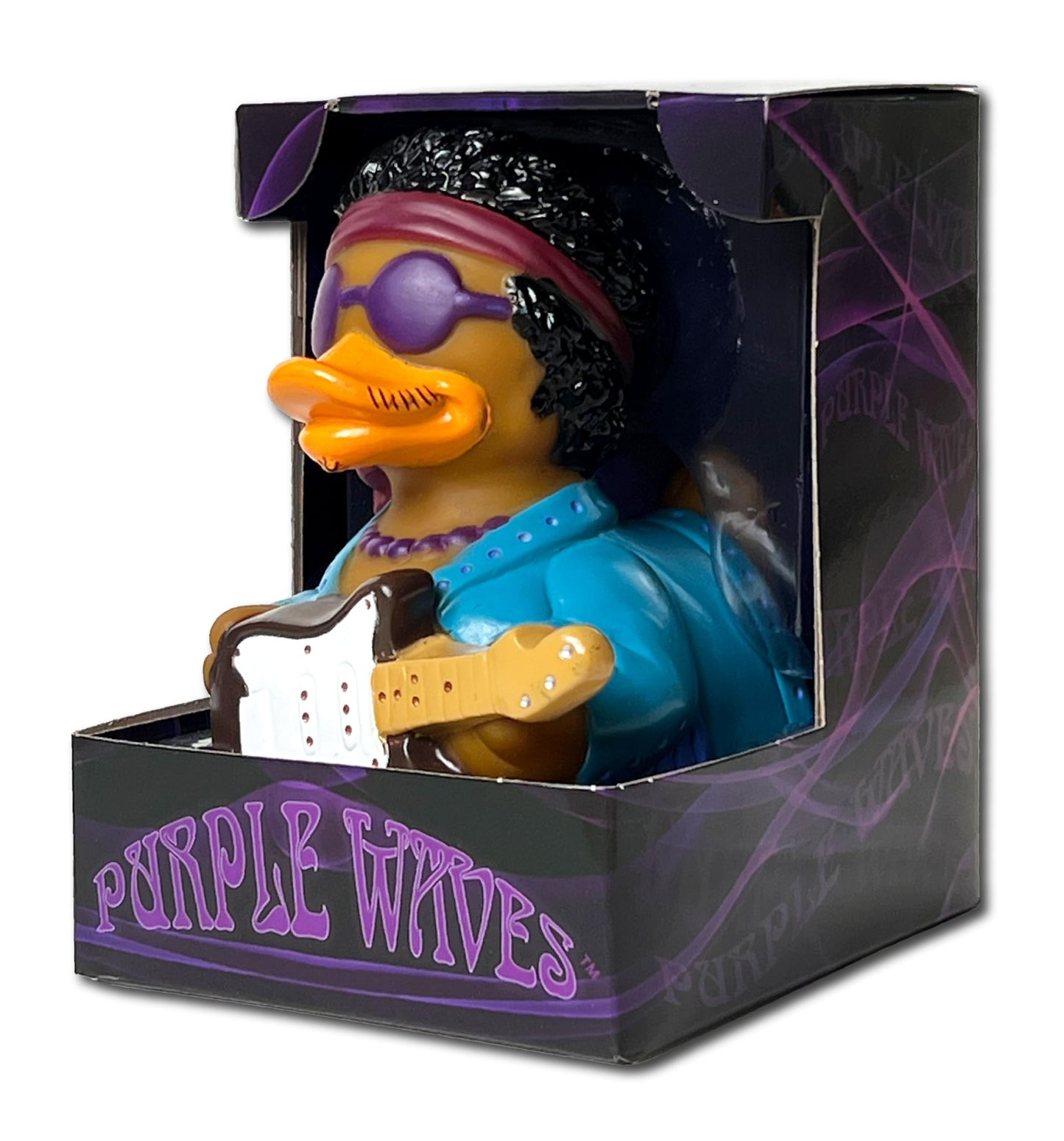 Celebriducks - Purple Waves - Floating Rubber Ducks - Collectible Bath Toy Gift For Kids & Adults Of All Ages