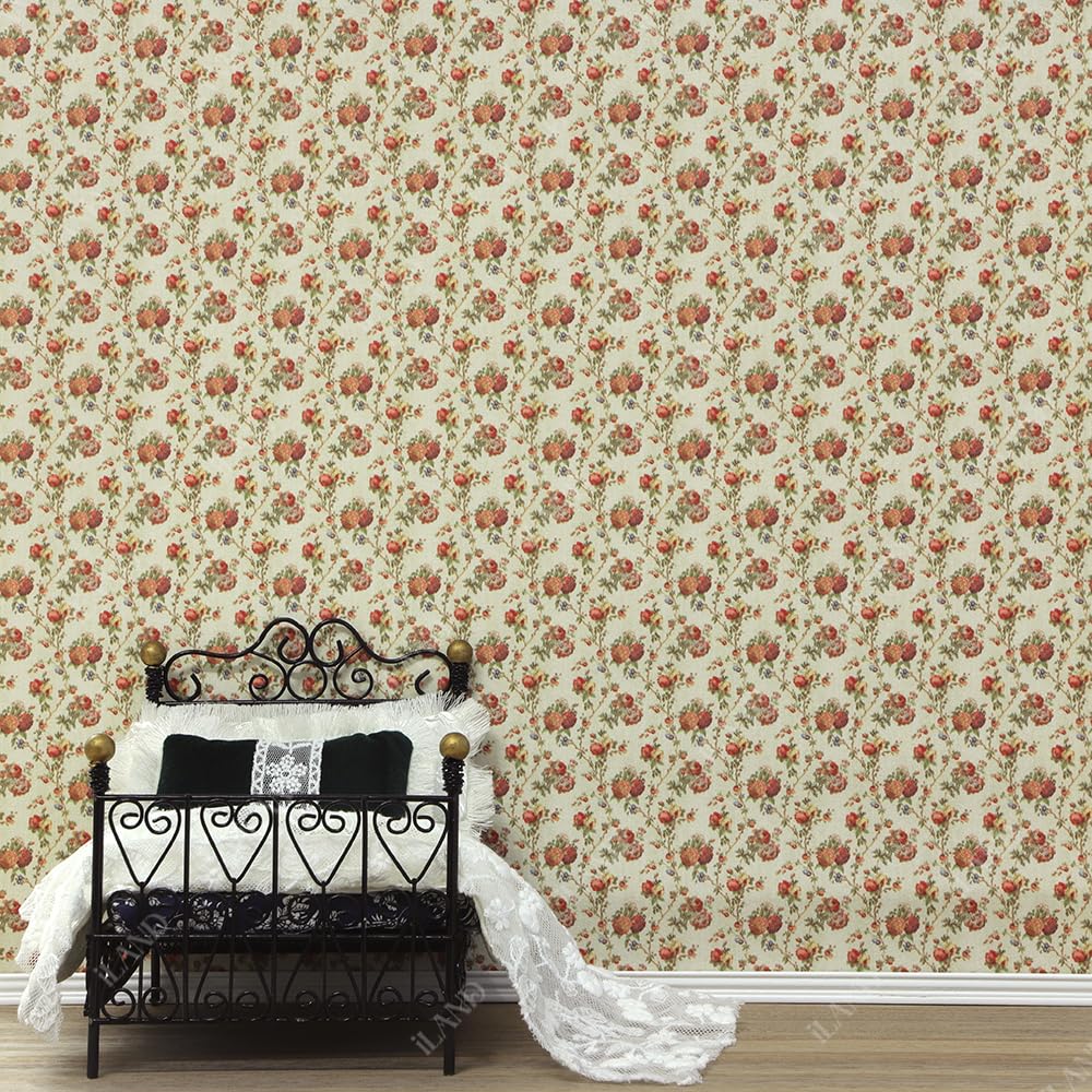 Iland Originality Dollhouse Wallpaper 39 * 15.7 Inch, Dollhouse Accessories On 1:12 Scale Or 1:6 Scale (Fragrant)
