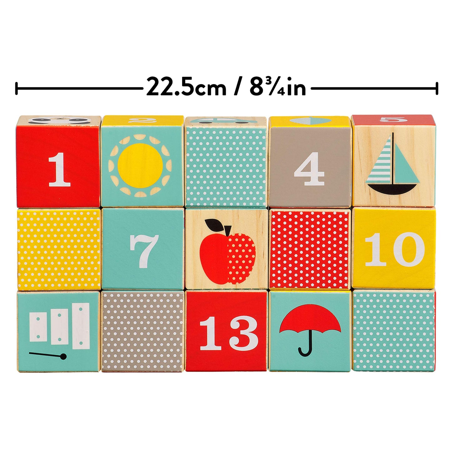 Petit Collage Eco-Friendly Abc Wooden Blocks, Set Of 15 – Solid Wooden Blocks For Kids 12 Month And Older – Wooden Alphabet Blocks Measure 1.75” Each, Activity Toys Designed With Safe Materials