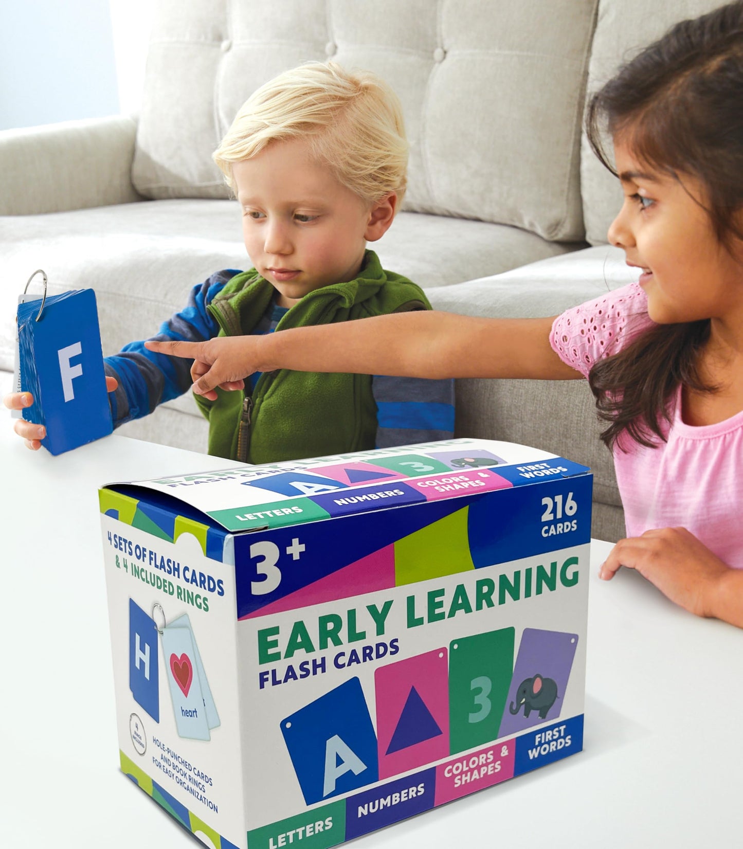 Carson Dellosa 216 Toddler Flash Cards, Sight Words, Alphabet, Numbers, Colors And Shapes Flashcards Ages 4 And Up, Phonics And Math Manipulatives, Kindergarten And Preschool Learning Activities