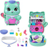 Polly Pocket Dolls And Playset, Set Sail Kitty Compact, Travel Toy With 1 Micro Doll, Pet Cats, Food & Fashion Styling Accessori