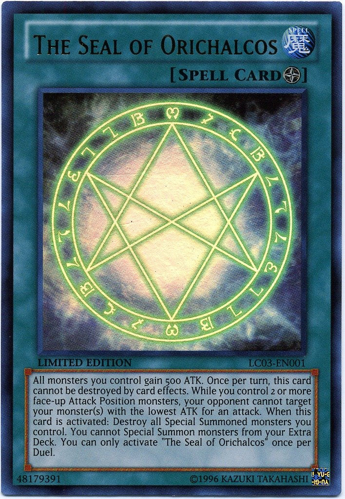 YU-GI-OH! The Seal of Orichalcos - Legendary Collection 3 - Limited Edition - Ultra Rare - Medium Size - Model 889403 - Paper Material