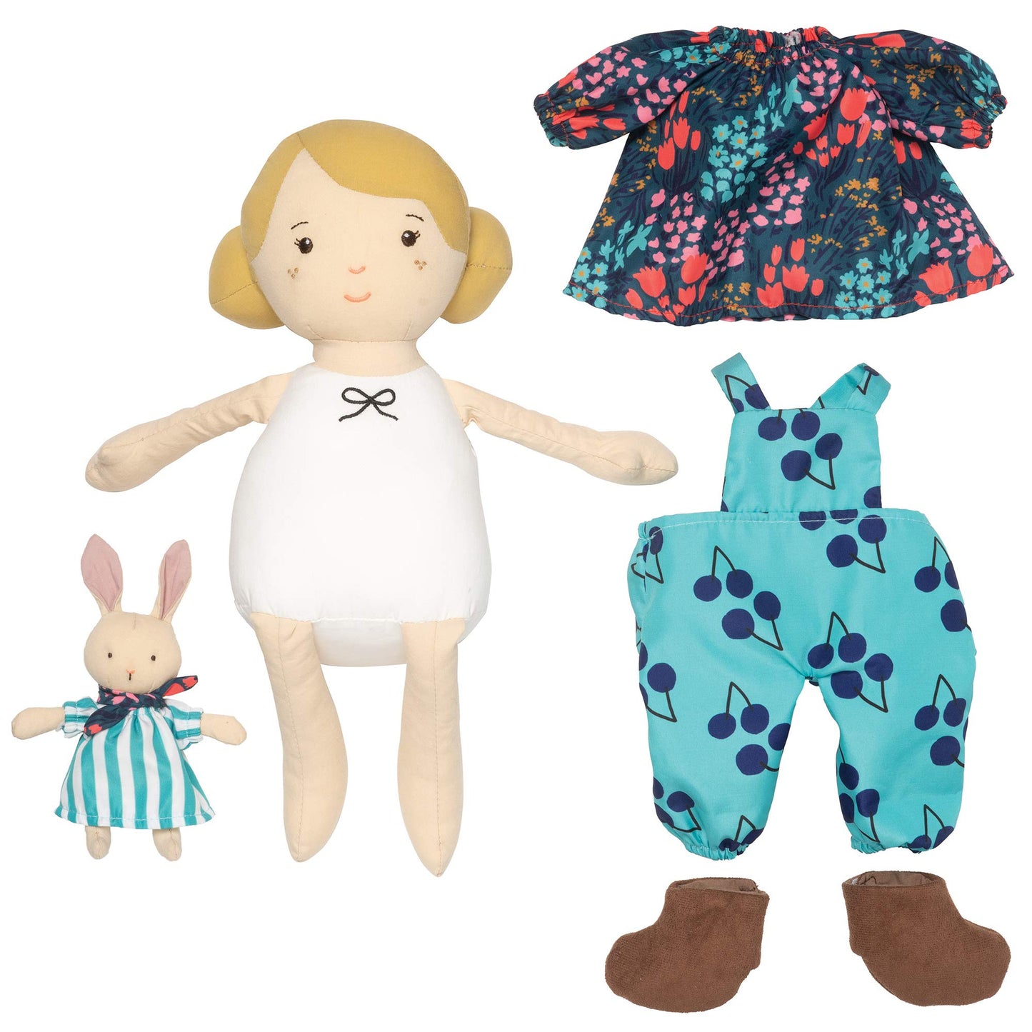 Manhattan Toy Playdate Friends Ollie Machine Washable And Dryer Safe 14 Inch Doll With Companion Stuffed Animal