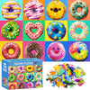 100 Pieces Puzzles For Kids Ages 4-8 | Delicious Donuts Jigsaw Puzzles | Large 100 Piece Puzzle For Toddler Children | Sturdy,Safe | Engaging & Educational Toys Great Gift For Boys Girls,15X10In