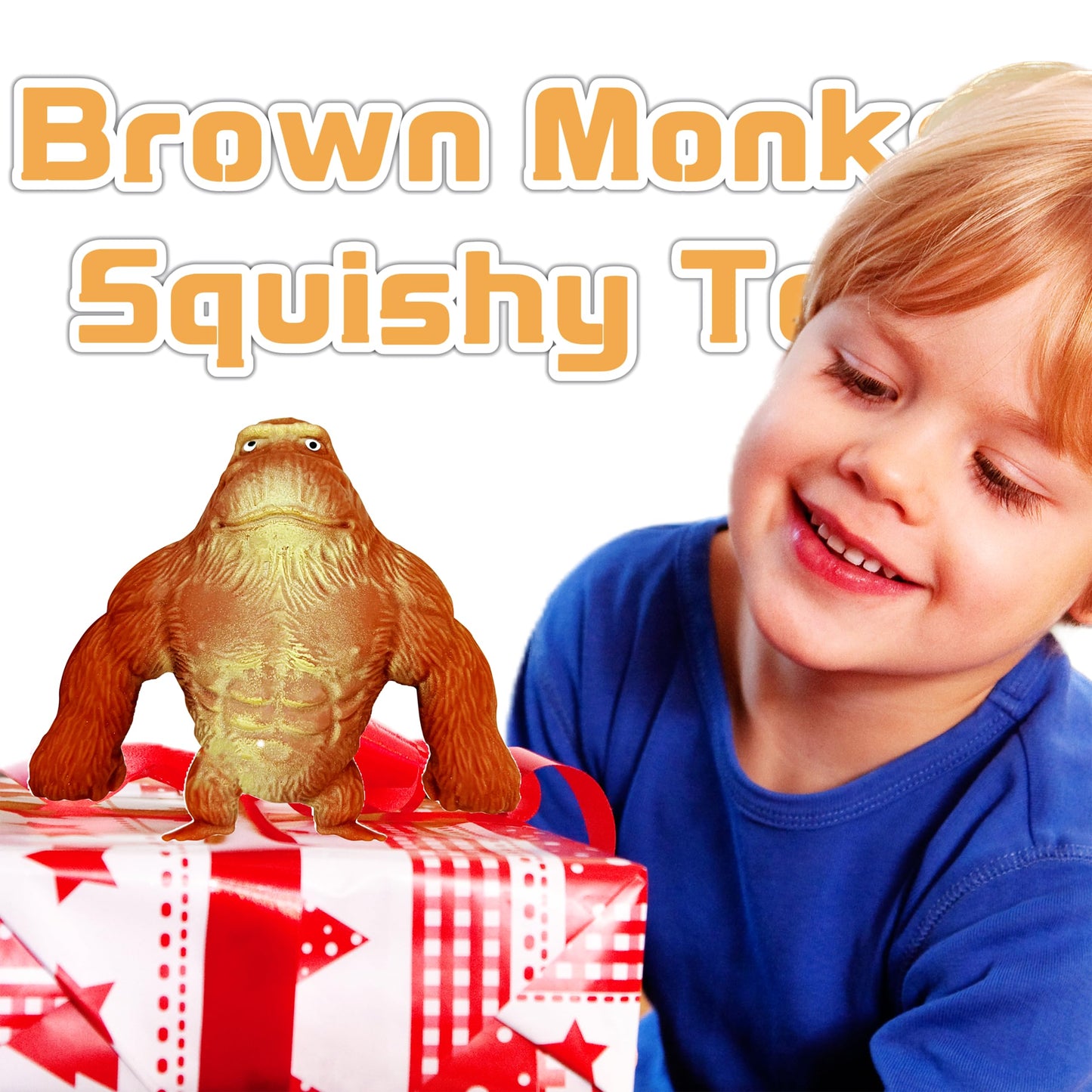 Squishy Monkey Toy Stretchy Monkey Squishies Stress Balls For Kids (1-Pack) Squishy Fidget Toys Monkey Splat Toy Stress Relief T