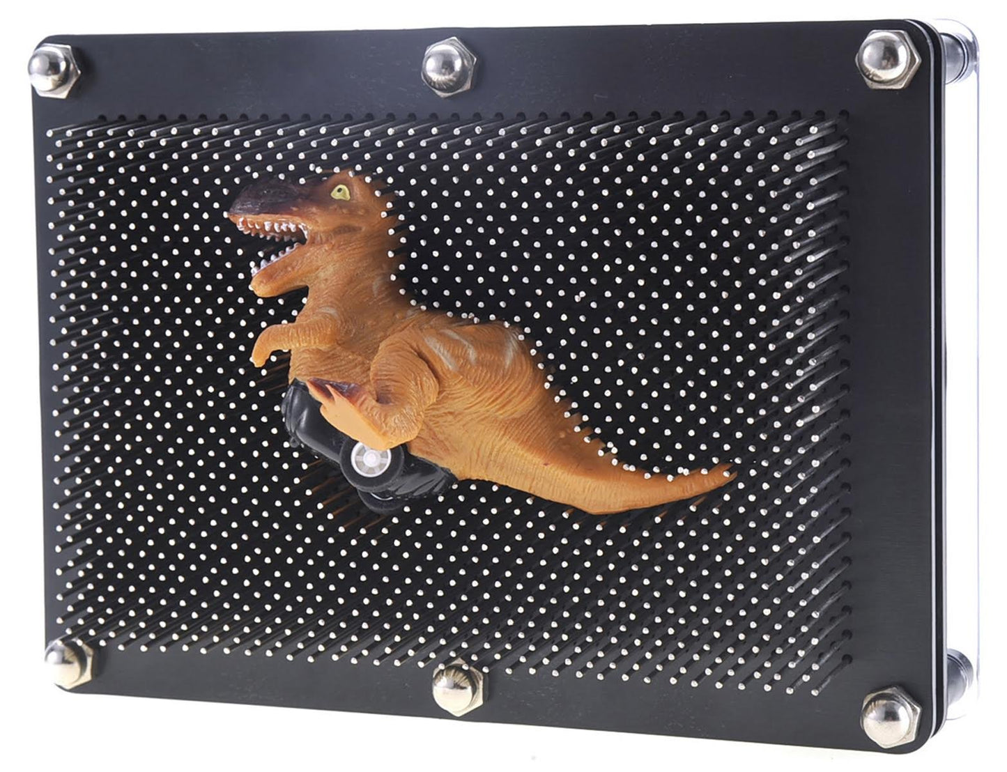 Powertrc Classic 3D Pin Art Toy, Hand Art Sensory Toy Metal Hand Pins Impression Toy, Fun Fidget Pin Art Board Toy For Birthday