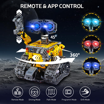 Sillbird Robot Building Kit With Remote Control Gifts For Kids Boys Ages 8-13, Coding Stem Robotic Technic Racer Car Toys For Birthday, Build 6In1 Model With 631 Pieces