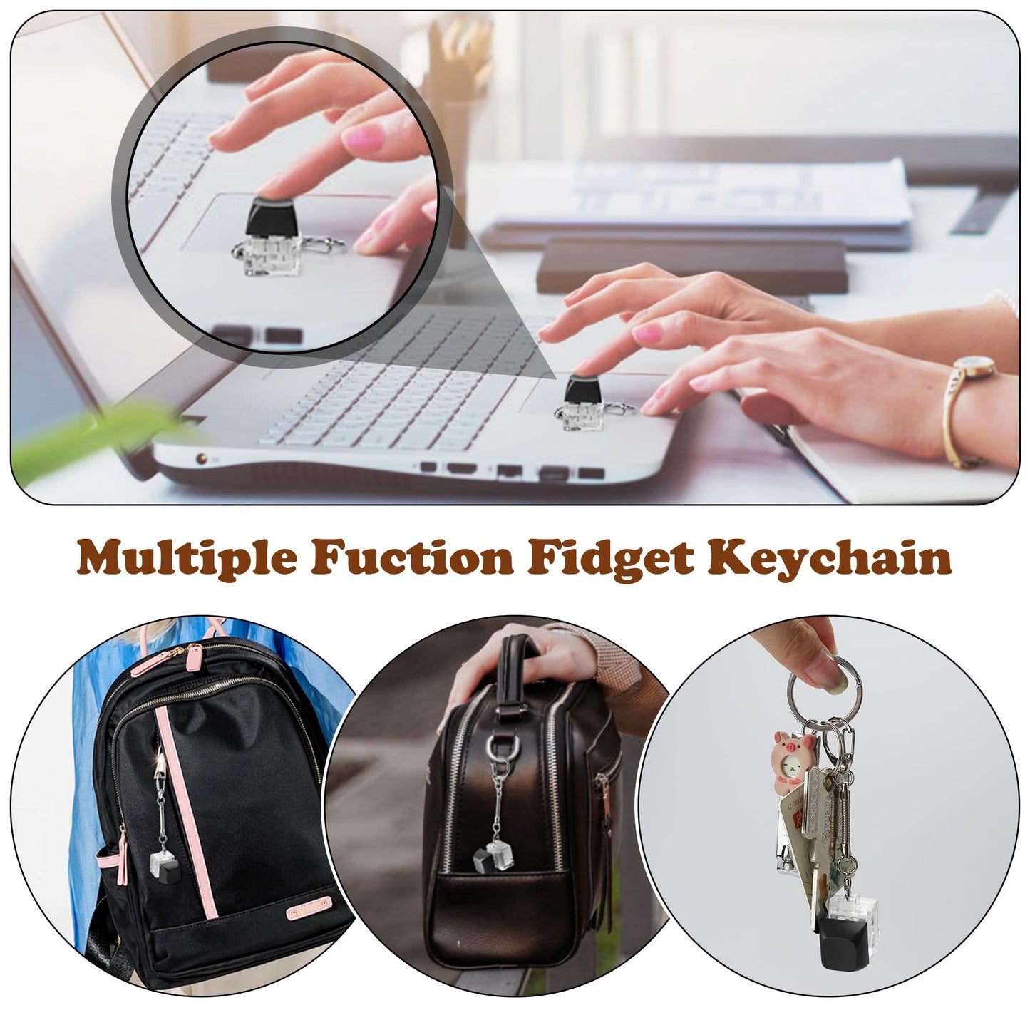 Fidget Toys Adults, Fidget Toys For Adhd Adults, Fidget Toys For Kids 8-12, Easter Basket Stuffers For Kids Teen (Black)