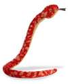 Aurora Playful Snake Red Corn Stuffed Animal - Eye-Catching Designs - Versatile Fun - Red 50 Inches