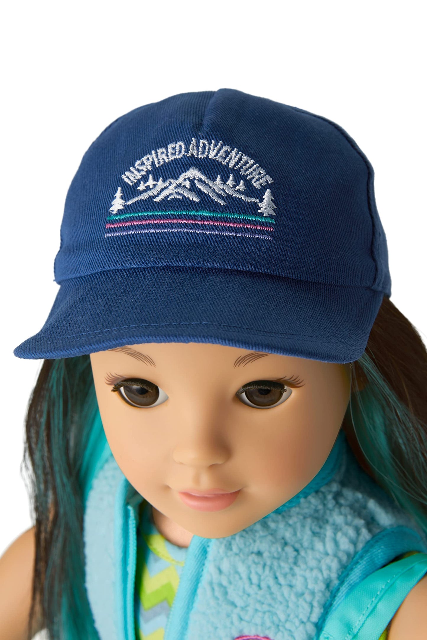 American Girl Corinne Tan Girl Of The Year 2022 18-Inch Doll Camping Accessories With Backpack And Canteen, For Ages 8+