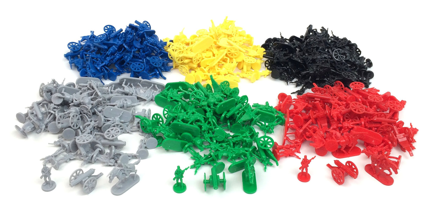 Morrison Games Risk Pieces: Replacement Army Units: Infantry, Cavalry, Artillery (360 Pieces) -Like New