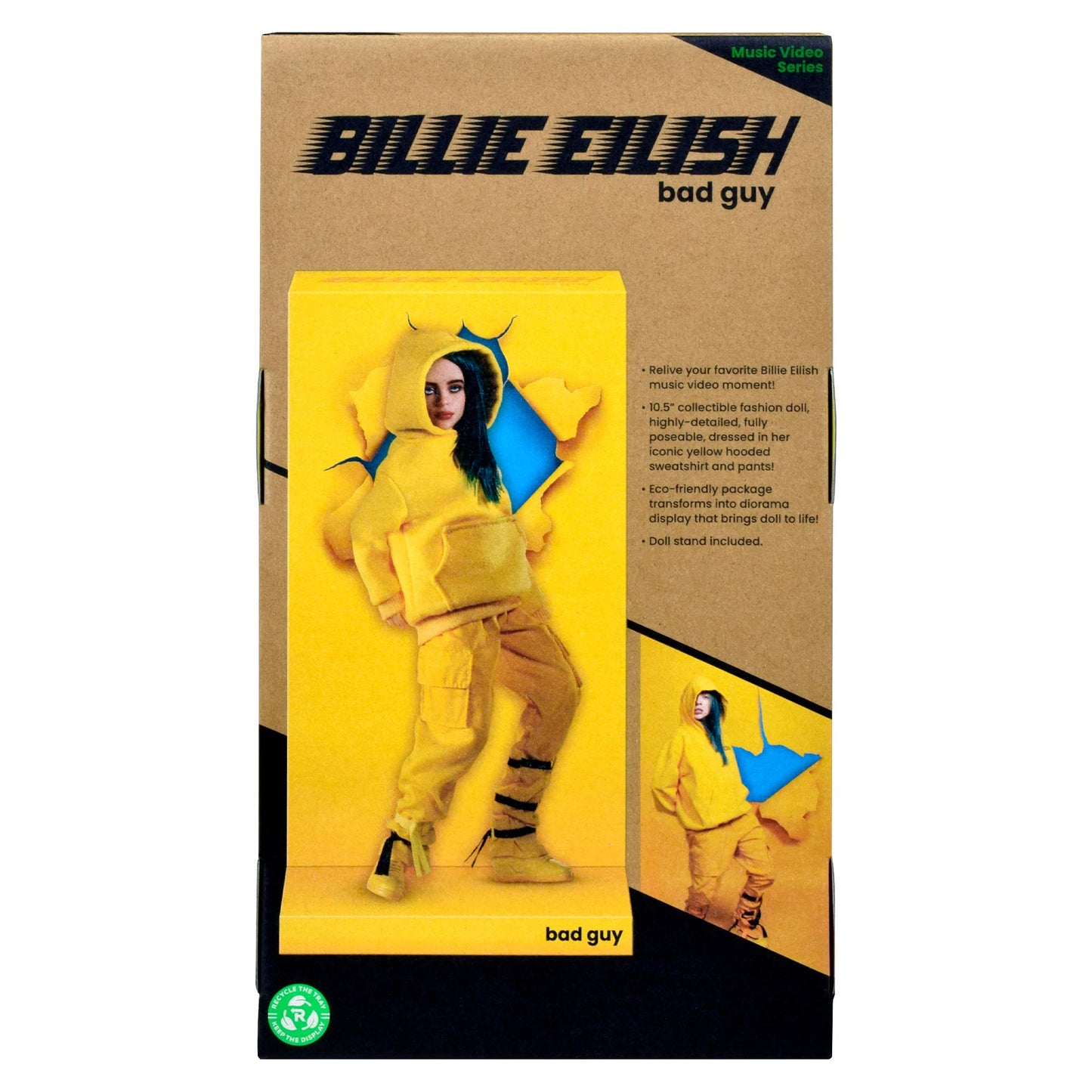 Playmates - Billie Eilish - Music Video Series - 'Bad Guy' Fashion Doll