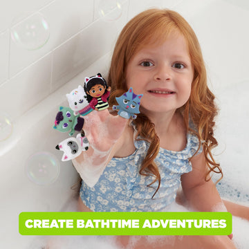 Ginsey NBC Universal Gabby's Dollhouse Bath Finger Puppets, 10 Pc - Plastic, Party Favors, Educational, Color: Gabby's, Model: 34610