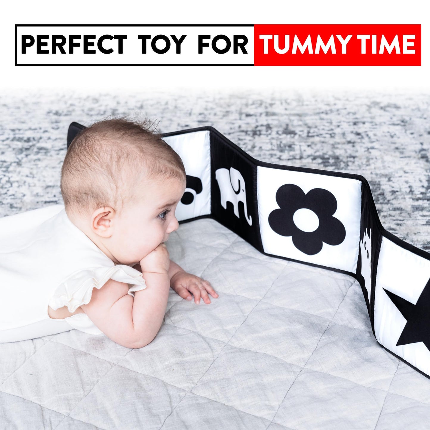 Spiggly High Contrast Baby Toys For Newborn Black And White Baby Toys 0-3 Months Baby Books 0-6 Months High Contrast Baby Book T