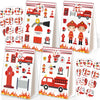 24Pcs Firetruck Goodie Bags Fire Truck Birthday Party Supplies Firefighter Party Supplies Firetruck Birthday Decorations Fire Tr