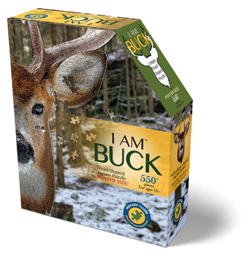 Madd Capp Puzzles - I Am Buck - 550 Pieces - Animal Shaped Jigsaw Puzzle