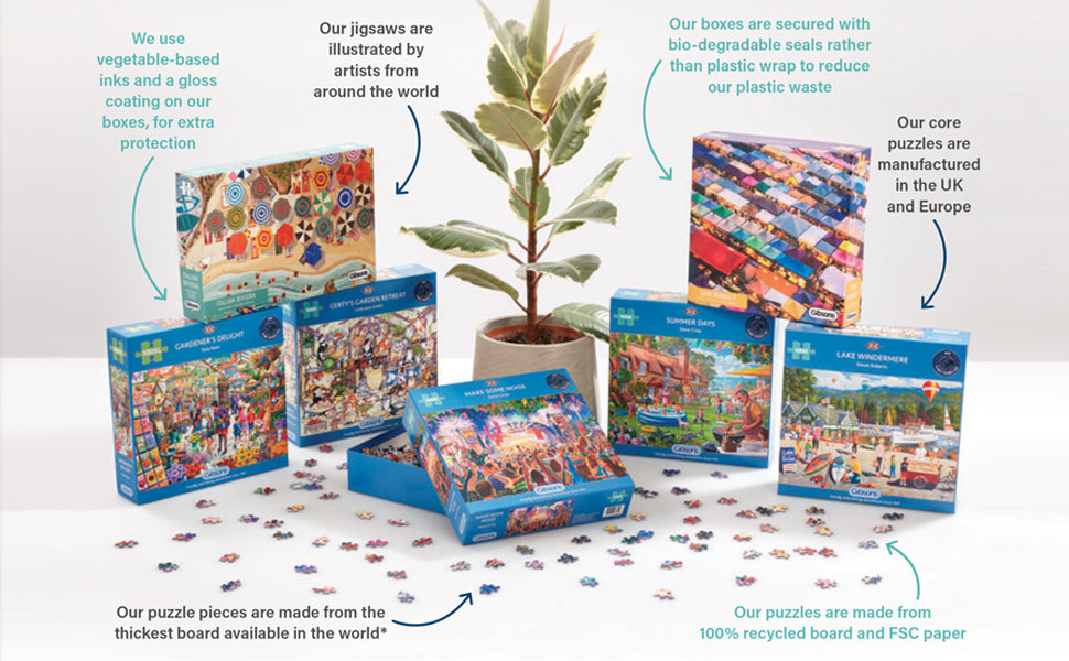 Wings Over Windsor 250 Extra Large Jigsaw Puzzle | Large Piece Jigsaw Puzzle | Sustainable Puzzle For Adults | Premium 100% Recycled Board | Great Gift For Adults | Gibsons Games