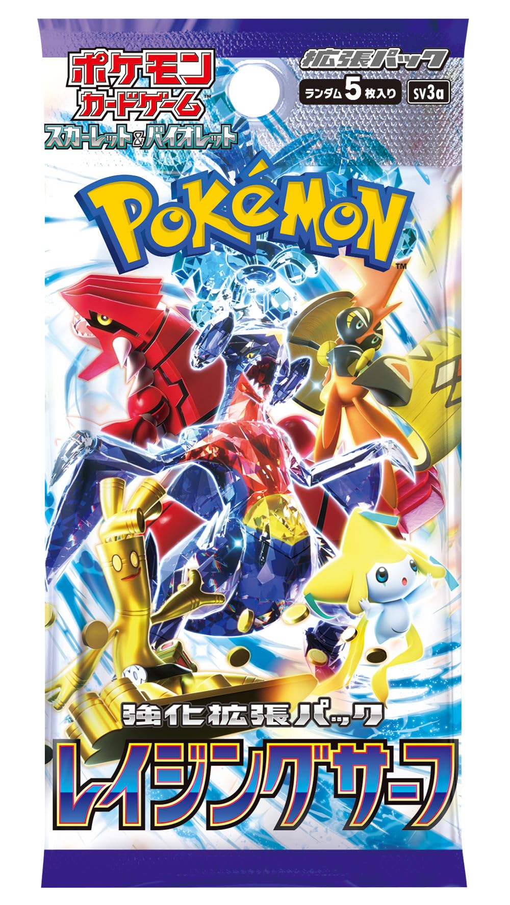 Pokemon Scarlet & Violet Raging Surf Booster Box - 30 Packs, Japanese Version, White, Model 45876532, Paper Material