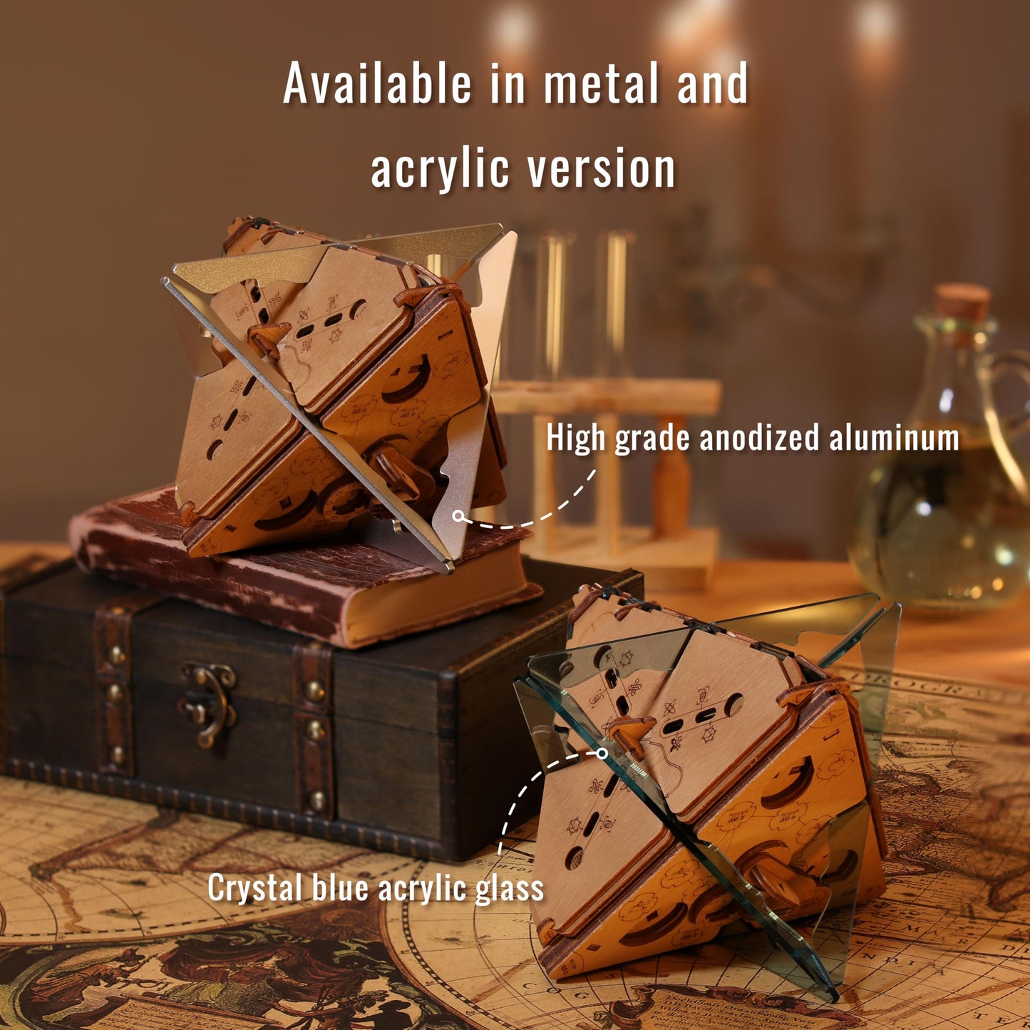 Puzzle Potato - Puzzle Box - 3D Brain Teaser Puzzle For Adults - Wooden Treasure Chest - Money Puzzle Box For Cash Gift - Escape