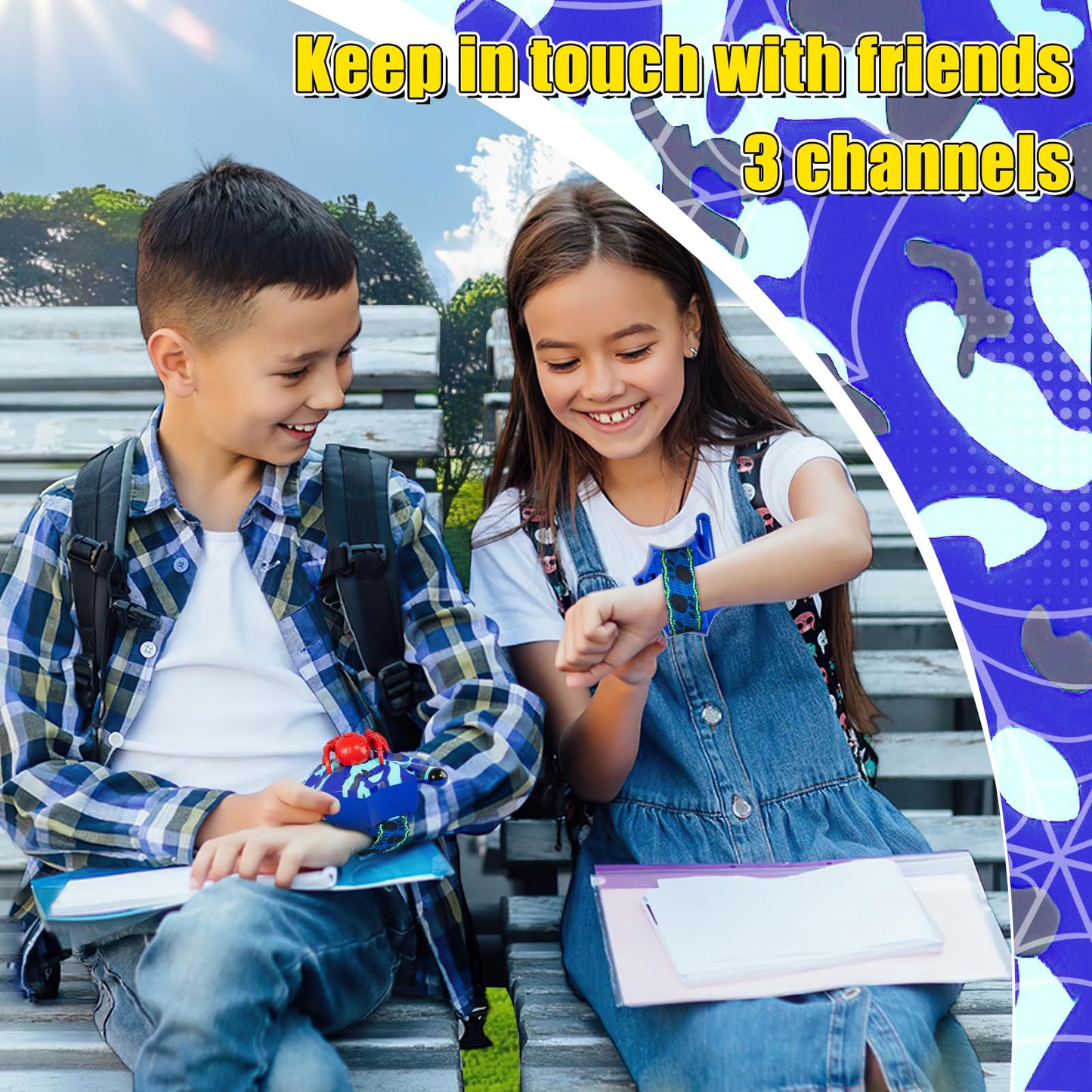 Walkie Talkies For Kids Toys For Boys Girls 4-6 6-8, Long Range 2 Way Radio Outdoor Hiking Camping Gear Birthday Gift For Ages 3