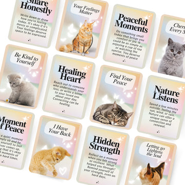 Catchyourdreams Cats For Comfort - 50 Inspirational Affirmations And Positive Activities For Healing And Peace - Stress Relief A