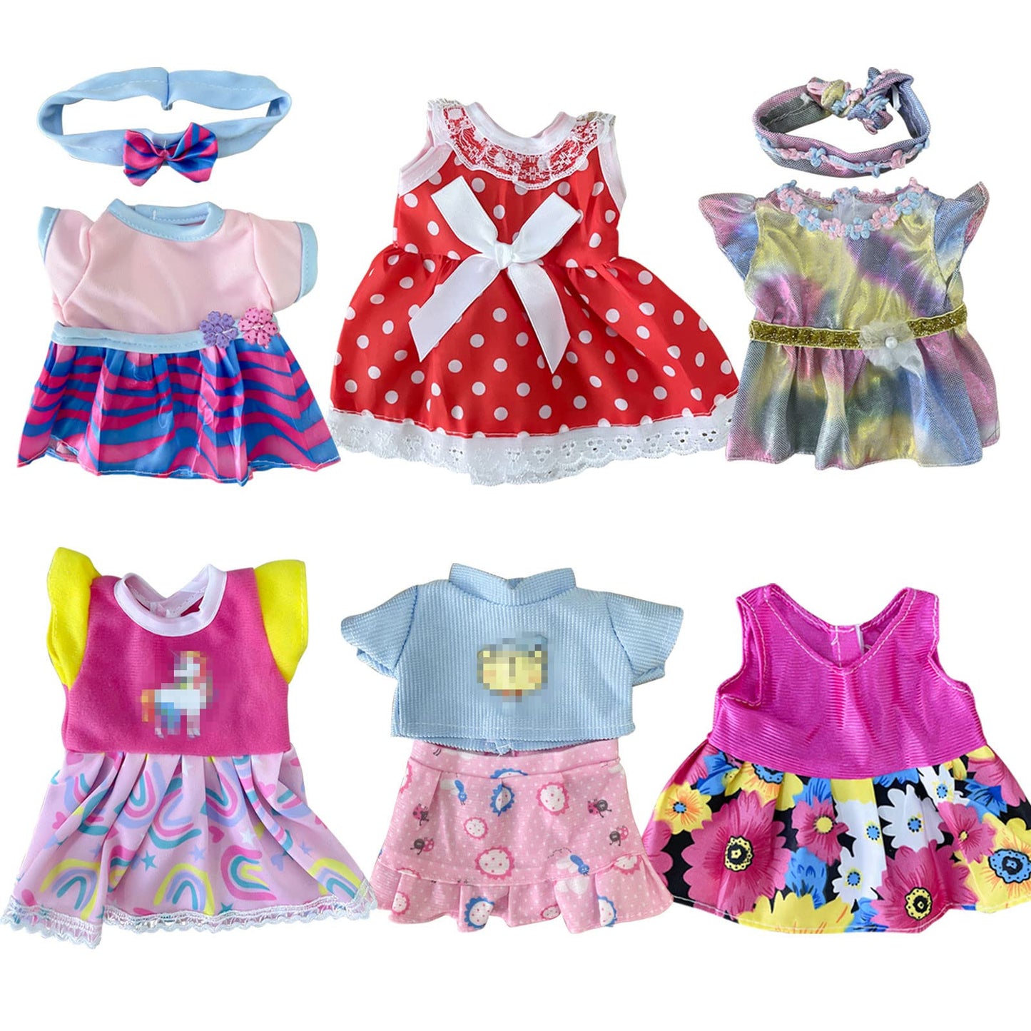 Jing Show Bussiness Baby Doll Clothes - 6 Sets Girl Doll Clothes Dress For 10 11 12 Inch Doll, Baby Doll Clothes - Doll Outfits Accessories For Baby Doll Girl