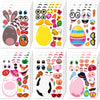 Smilinfit 24 Sheet Easter Stickers For Kids Toddlers, Easter Basket Stuffers, Make A Face Sticker Sheets Easter Crafts Activitie