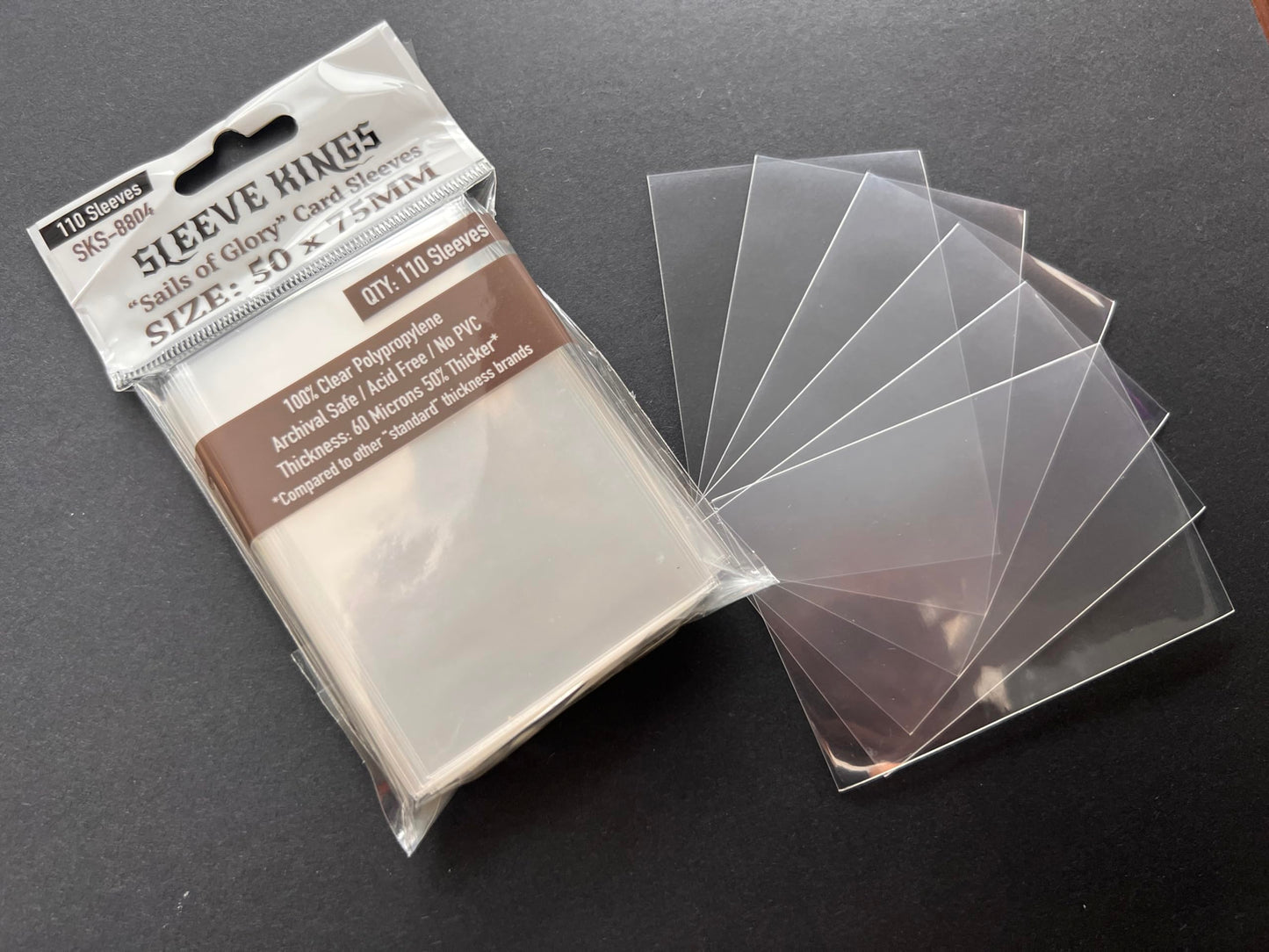 Sleeve Kings ''Sails Of Glory* Card Sleeves 50 X 75 Mm (4X110 Pack, 440 Sleeves)
