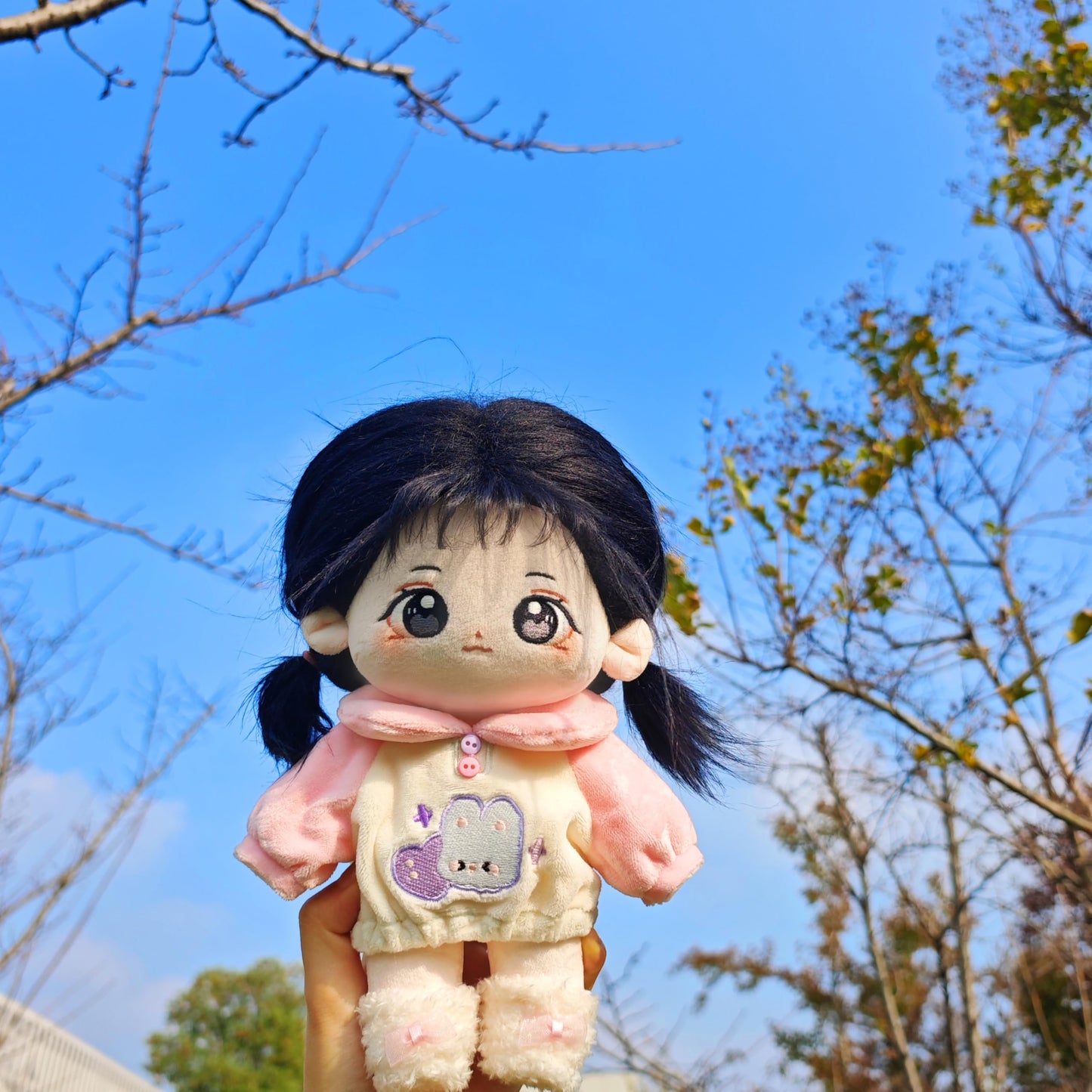 Calembou 20Cm Cute Cotton Doll With Skeleton, Anime Plushies Soft Stuffed Dress Up Toy, Kawaii Plush Gift Come With Clothes (Dol