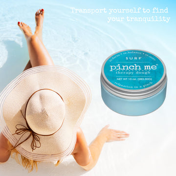 Pinch Me Therapy Dough - Holistic Aromatherapy Stress Relieving Putty - 10 Ounce Surf Scent