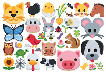 Farm Animals Emojipuzzles 100Pc
