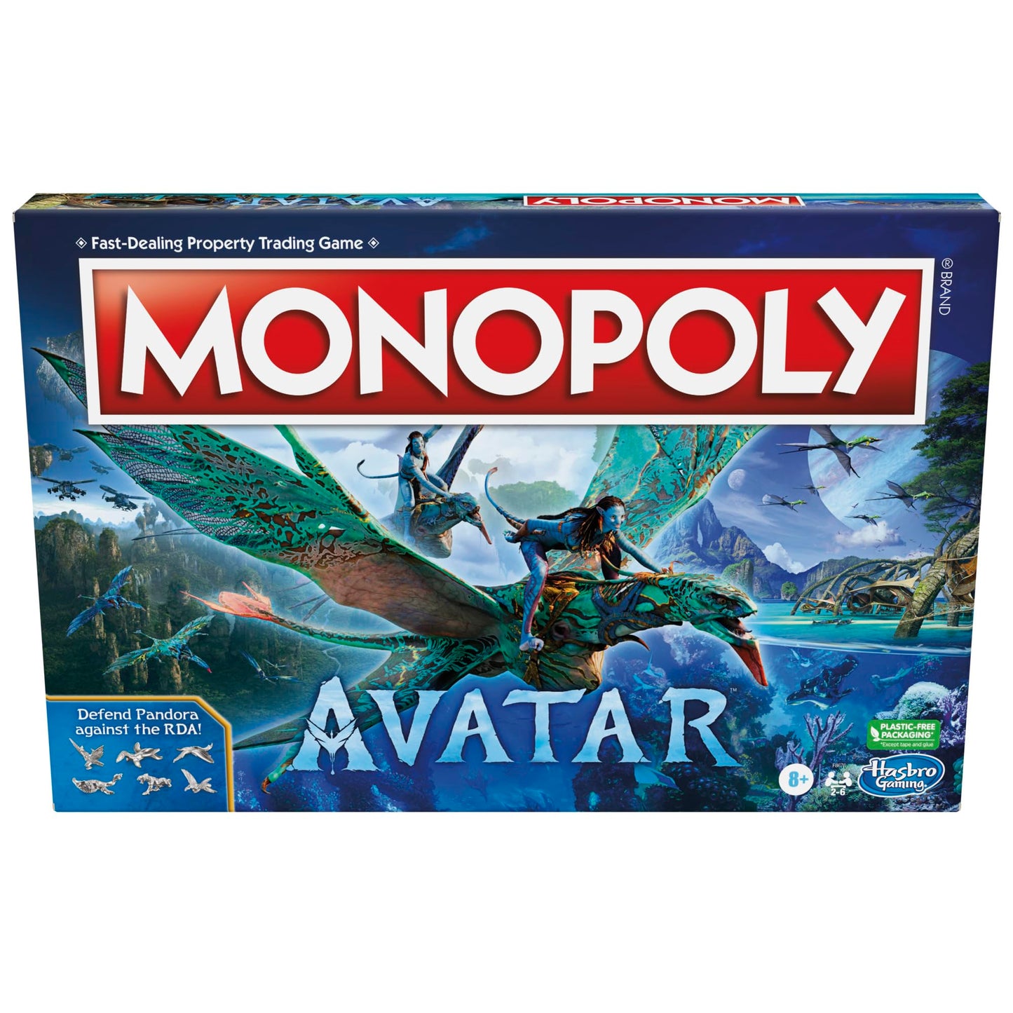 Monopoly: Avatar Edition Board Game for Ages 8 and Up, Family Games for 2 to 6 Players, Kids Games -Like New