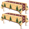 Ohome Christmas Decorations - Christmas Decorations Indoor Outdoor - Disposable Plastic Christmas Tablecloth | Christmas Party D