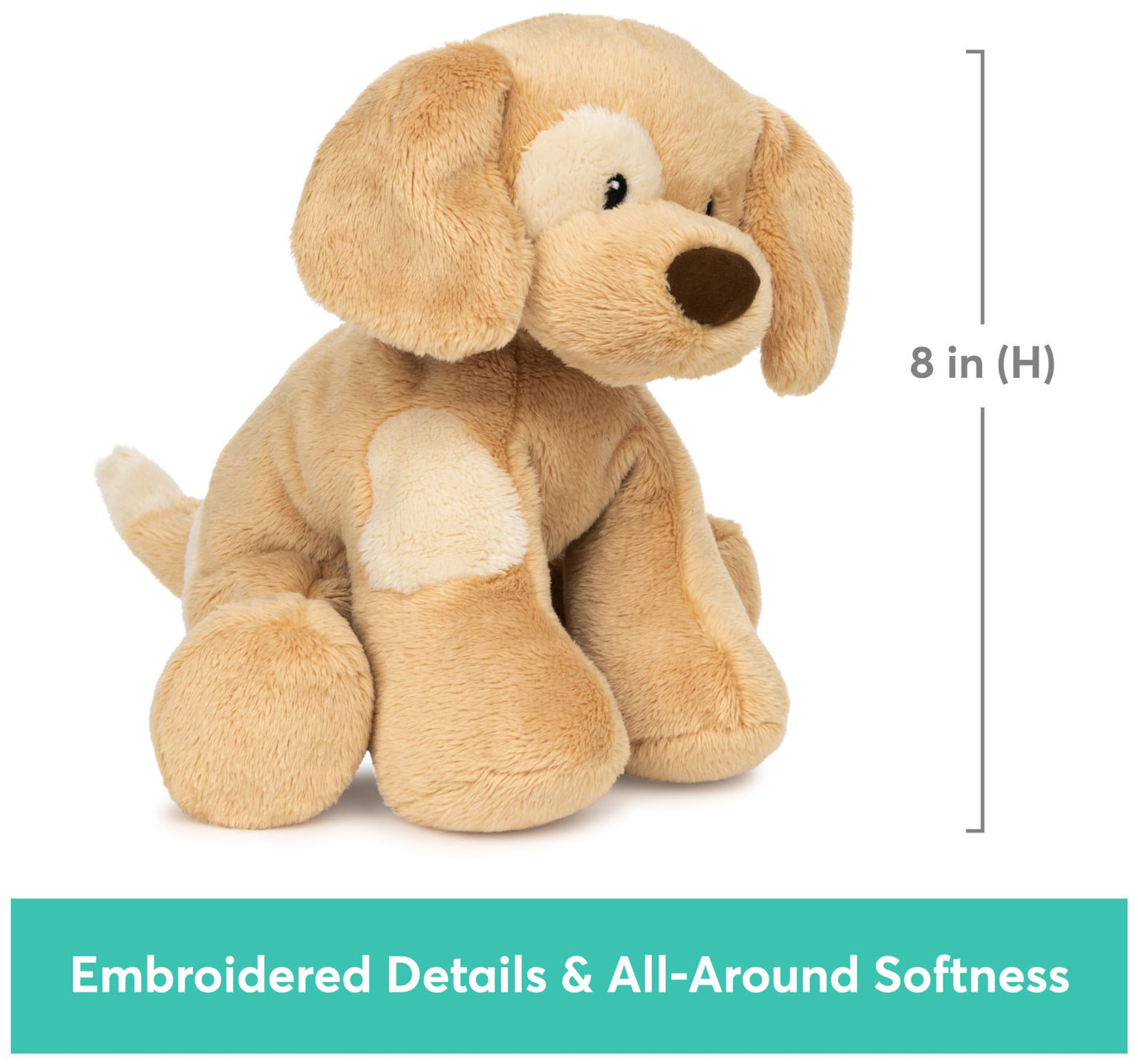 Gund Baby Spunky Barking Puppy Stuffed Animal Sound Toy, Animated Plush Sensory Toy With Sounds, For Babies And Newborns, Brown,