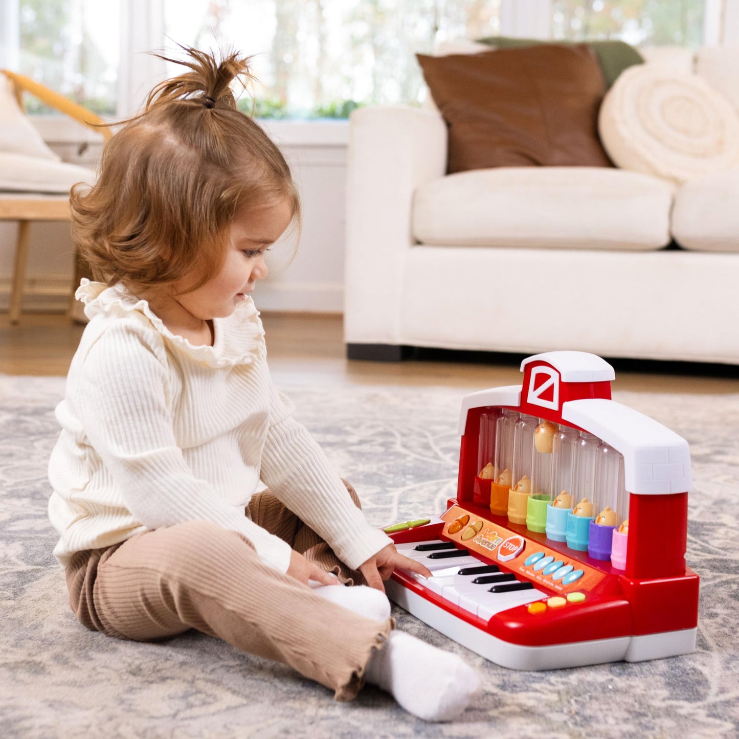 Farm Animals Keyboard Preschool Learning Toy With Silly Sounds And Light-Up Piano With Learning Songs For Infants Ages 6+ Months